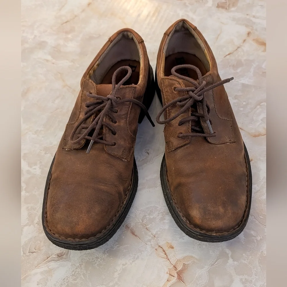 Born Brown Leather Men's Shoes Size 8